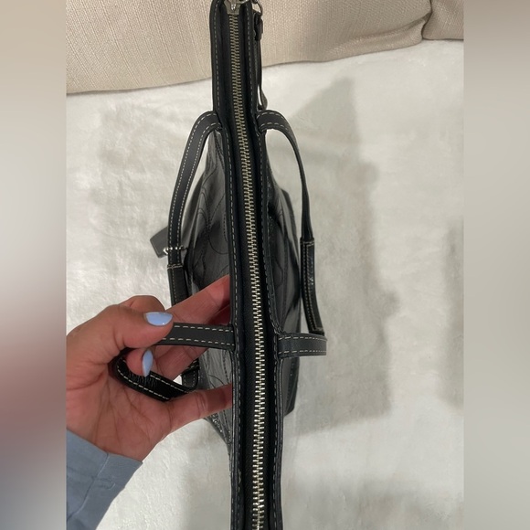 Coach Shimmering Black Women's Tote Bag - Picture 7 of 11